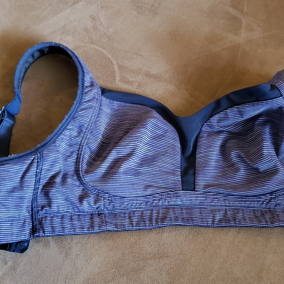 Purple Stripe LLL Tata Tamer Bra, 32D - Picture 1 of 4